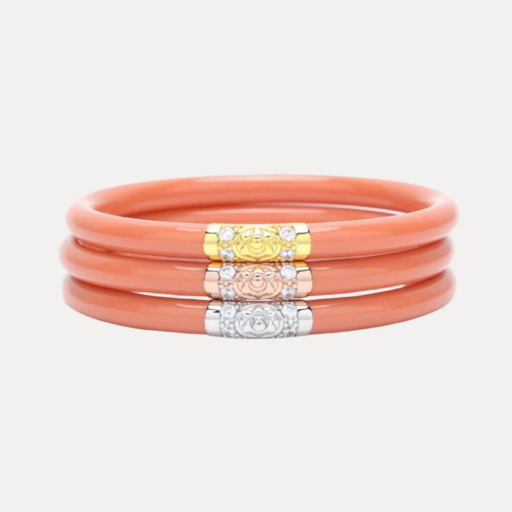 NEW BUDHAGIRL three kings all weather bangles in thai tea